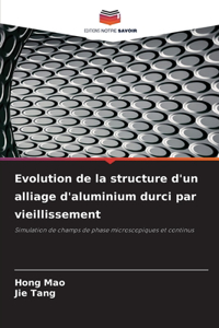 Evolution de la structure d'un alliage d'aluminium durci par vieillissement