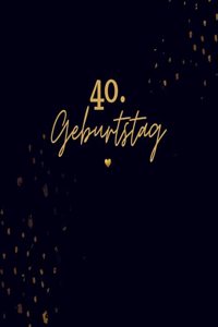 40. Geburtstag- Gastebuch Blanko