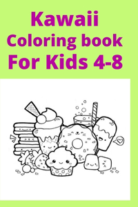 Kawaii Coloring book For Kids 4-8