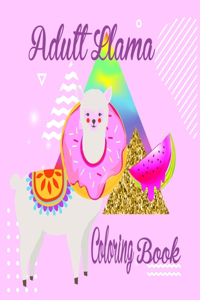 Adult Llama Coloring Book