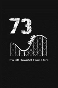 73rd Birthday It's All Downhill From Here