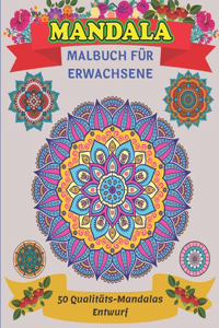 Mandala Malbuch für Erwachsene 50 Qualitäts-Mandalas Entwurf