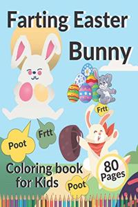 Farting Easter Bunny Coloring book for kids