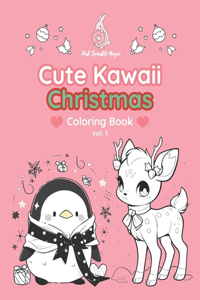 PinkSprinkleMagic Cute Kawaii Christmas Coloring Book - Volume 1