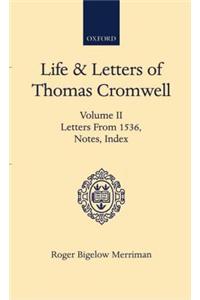 Life and Letters of Thomas Cromwell