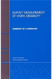 Survey Measurement of Work Disability