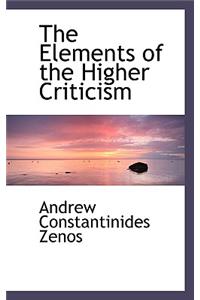 The Elements of the Higher Criticism