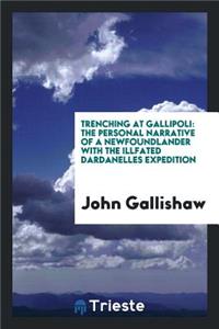 Trenching at Gallipoli: The Personal Narrative of a Newfoundlander with the ...