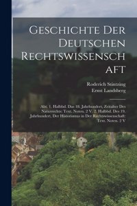 Geschichte Der Deutschen Rechtswissenschaft