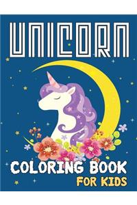 Unicorn Coloring Book for Kids: Unicorn Colouring Book For kids In Large Print: Unicorn Coloring Book Easy Coloring