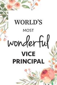 Vice Principal Notebook Thank You Gift Lined Journal