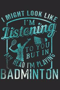 Badminton Notizbuch