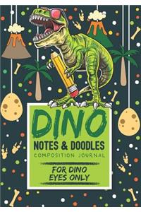 Dino Notes & Doodles Composition Journal