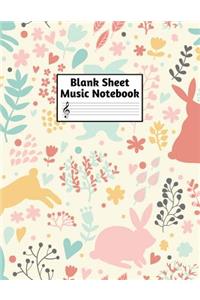 Blank Sheet Music Notebook