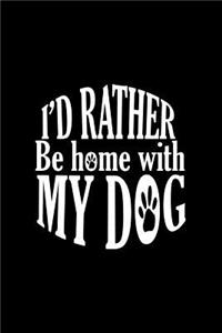 I'd Rather Be Home With My Dog