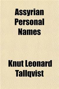 Assyrian Personal Names