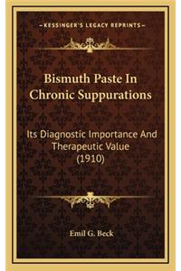 Bismuth Paste in Chronic Suppurations