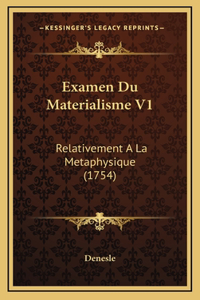 Examen Du Materialisme V1