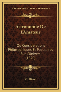 Astronomie de L'Amateur