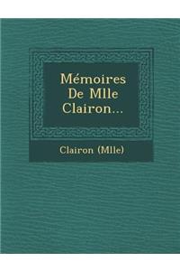 Memoires de Mlle Clairon...