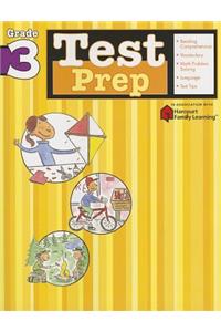 Test Prep: Grade 3 (Flash Kids Harcourt Family Learning)