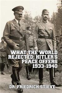 What the World Rejected: Hitler's Peace Offers 1933-1940