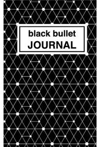 Black Bullet Journal - Cuaderno de Puntos Negro Estampado
