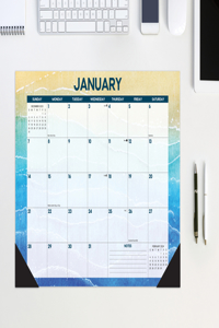Beach 2024 17 X 12 Desk Pad
