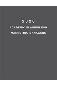 2020 Academic Planner For Marketing Managers