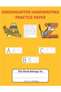 Kindergarten Handwriting Practice Paper