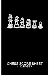 Chess Score Sheet 110 Pages