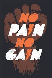 Notizbuch No Pain No Gain