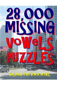 28,000 Missing Vowels Puzzles