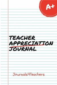 Teacher Appreciation Journal