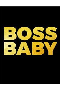 BOSS BABY Large Composition Notebook Wide Ruled