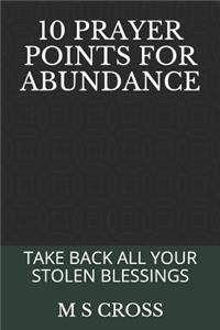 10 Prayer Points for Abundance