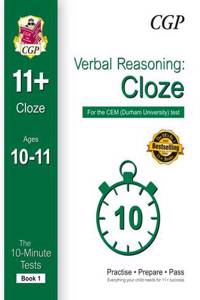 10-Minute Tests for 11+ Verbal Reasoning: Cloze Ages 10-11 (Book 1) - CEM Test