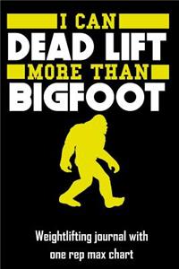 I Can Dead Lift More Than Bigfoot
