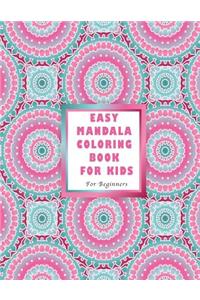 Easy Mandala Coloring Book for Kids