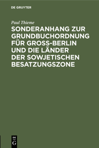 Für Groß-Berlin Und Die Länder Der Sowjetischen Besatzungszone