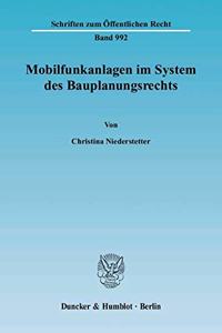 Mobilfunkanlagen Im System Des Bauplanungsrechts