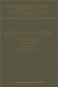 Filtern Und Pressen Zum Trennen Von Flüssigkeiten Und Festen Stoffen