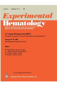 11th Annual Meeting of the Ebmt