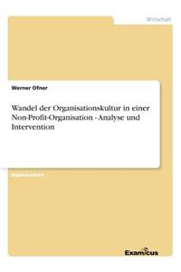 Wandel der Organisationskultur in einer Non-Profit-Organisation - Analyse und Intervention