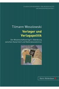 Verleger Und Verlagspolitik