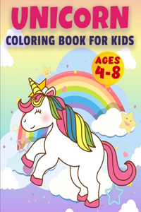 Unicorn Coloring Book for Kids Ages 4-8