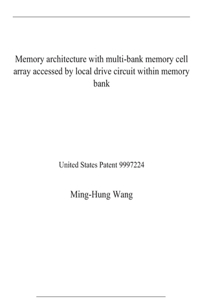 Memory architecture with multi-bank memory cell array accessed by local drive circuit within memory bank