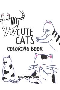 Cute Cats Coloring Book