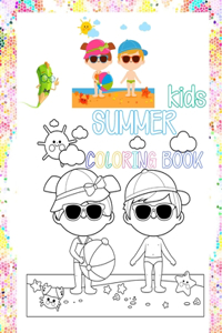 Summer Kids Coloring Book