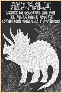 Libri da colorare Zen per il relax degli adulti - Establecer Mandalas y patrones - Animali